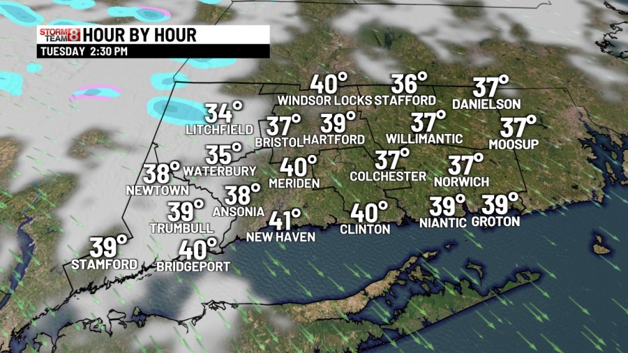 Much colder, some accumulating snow inland by midweek! Much colder, some accumulating snow inland by midweek!