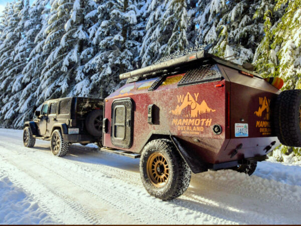 The WLY Mammoth is a bumper-pull travel trailer built for serious Arctic camping