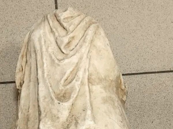 An Ancient Headless Statue Is Found Amid Trash in Greece