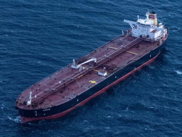 Disabled oil tanker adrift in Baltic Sea being towed eastwards