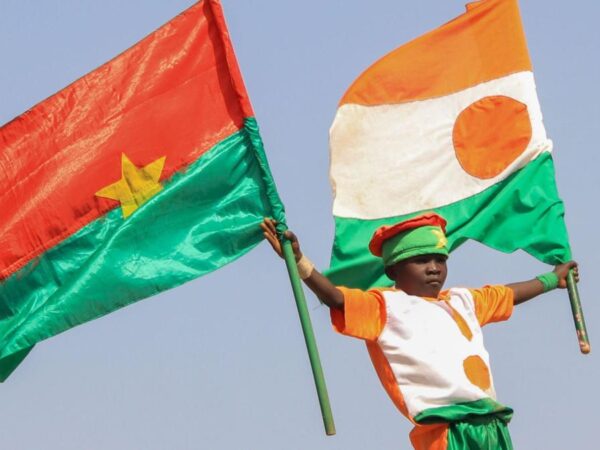 Flags, fists and falls: Africa's top shots