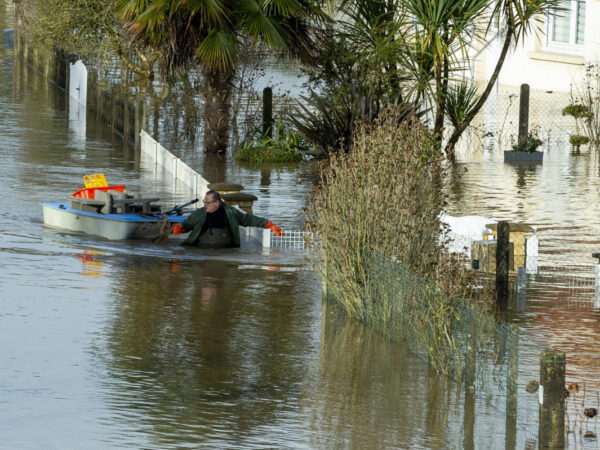 French residents rescued from flooded homes by boat as Storm Herminia hits Normandy and Brittany