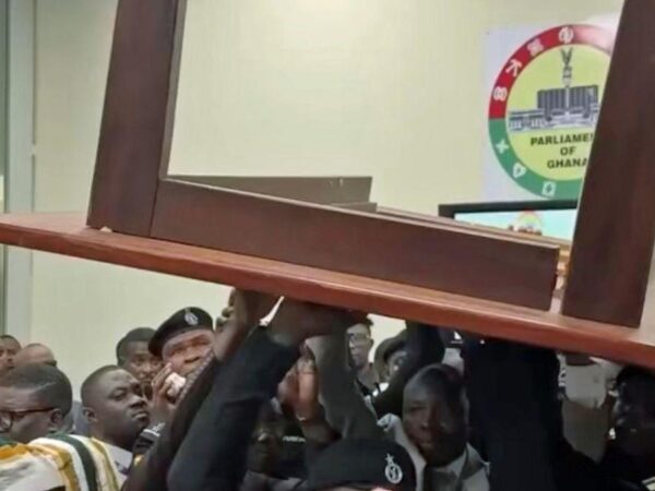 Ghanaian MPs clash in parliament, destroying furniture