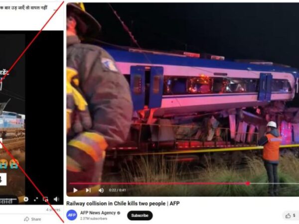Video of Chile rail tragedy sparks false reports of train crash in India