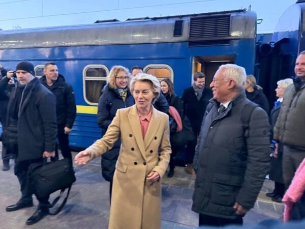 EU’s von der Leyen in Kiev to mark three years of war