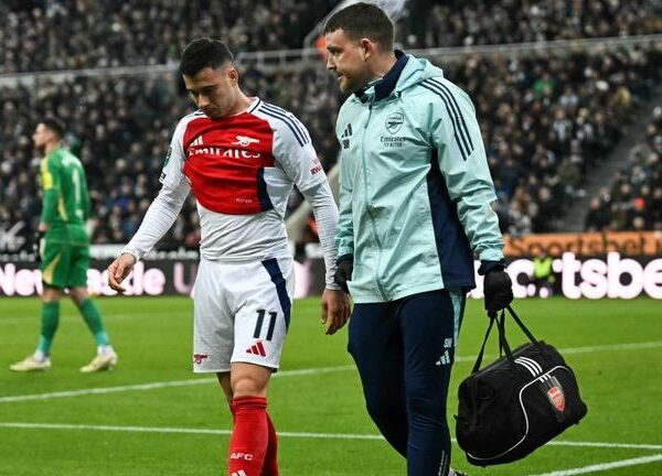 Gabriel Martinelli injury: Arsenal winger ruled out for more than a month with hamstring strain as injuries worsen | Football News