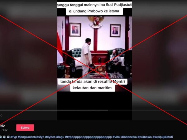 Posts about Indonesia cabinet ‘reshuffle’ misrepresent old clip