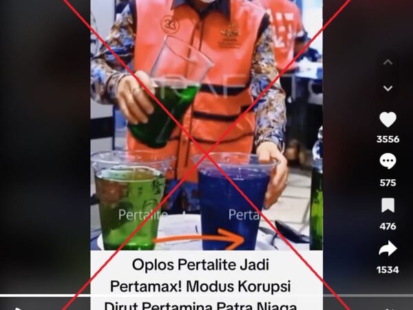 Clip of Indonesian oil executive ‘demonstrating petrol mixing scheme’ bears AI signs