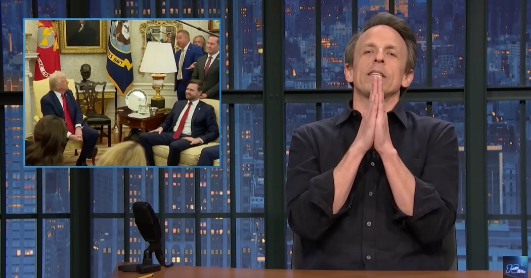 Late Night Recaps Zelensky’s Casual Friday at the White House