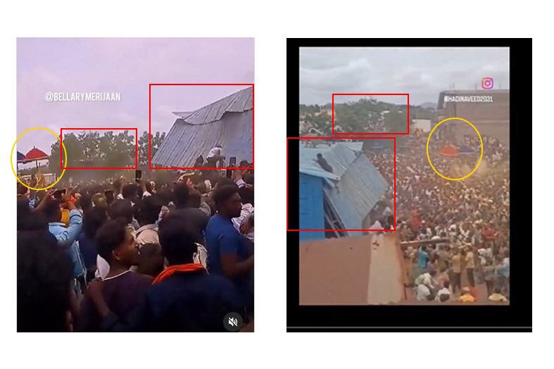 Post falsely claims video shows roof collapse during bread handout in Nigeria